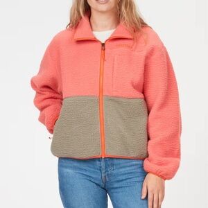 Marmot Coral and Gray Fleece Jacket
